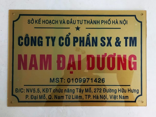 Biển tên công ty bằng Mica